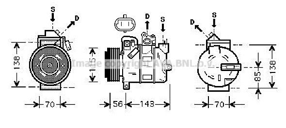 AVA QUALITY COOLING Kompresors, Gaisa kond. sistēma OLAK357